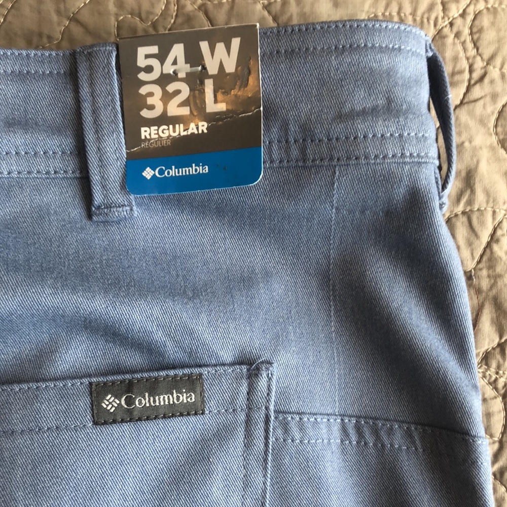 COLUMBIA MENS PANTS Stretch Straight Fit sz 54